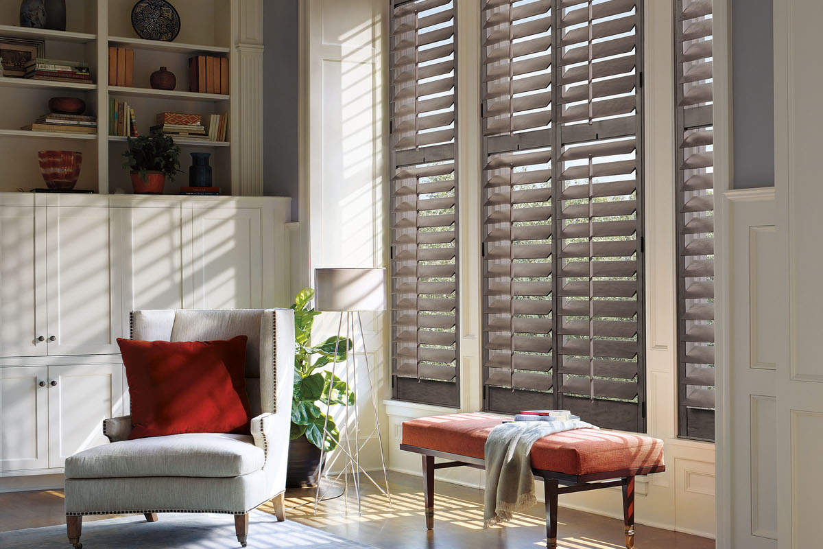 Wood Shutters with Diffused Light